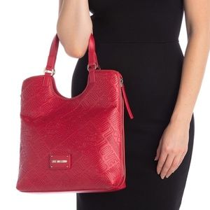 LOVE Moschino Red Tote Bag
